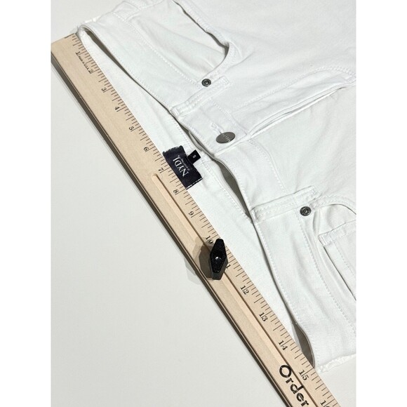 NYDJ White Capri Jeans Rolled Straight Leg Lift Tuck Stretch Women's Size 8 (J4) - Picture 9 of 11